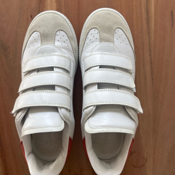Isabel Marant Beth Velcro Sneakers-Terracotta Size 38 - Picture 4 of 6